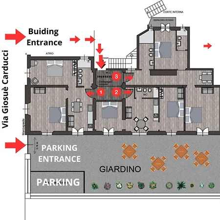 Apartment C3 Class Apartment, 2 Da Letto, 2 Bagni, Giardino Distante 15 Minuti A Piedi Da Fontana Di Trevi Rom